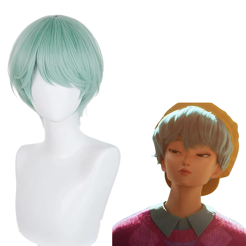 KPop Demon Hunters Baby Saja Green Cosplay Wig